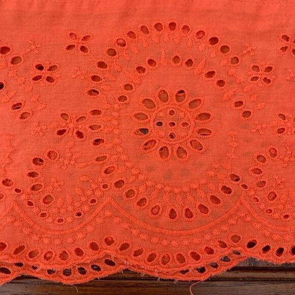 Meadow Rue Orange Eyelet Knotted Tank - Picture 4 of 10